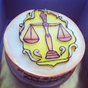 Libra design cake