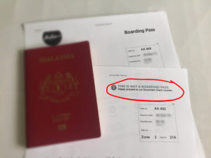 Single document check for those without check-in luggage?